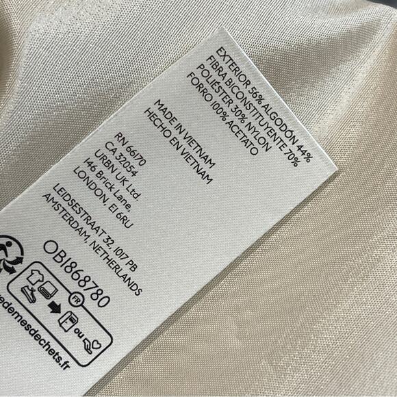 Anthropologie Ruffled Trench Coat Tan Khaki Midi - Picture 8 of 14